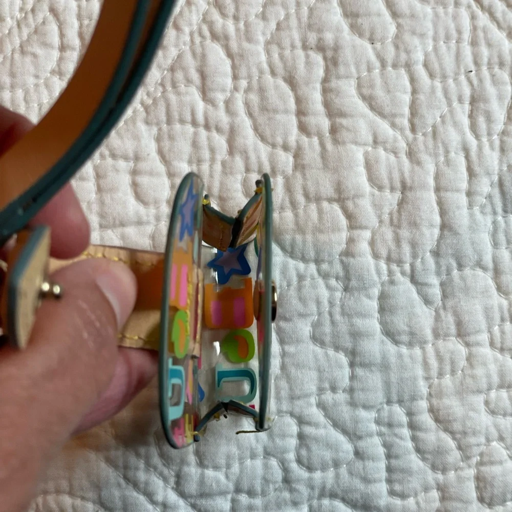 Dooney & Bourke Small PU Flip Phone Case Scribble Vintage Collector Item